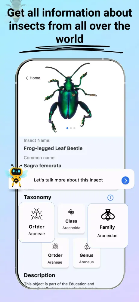 ภาพหน้าจอของ Insect Identifier: Bug Finder