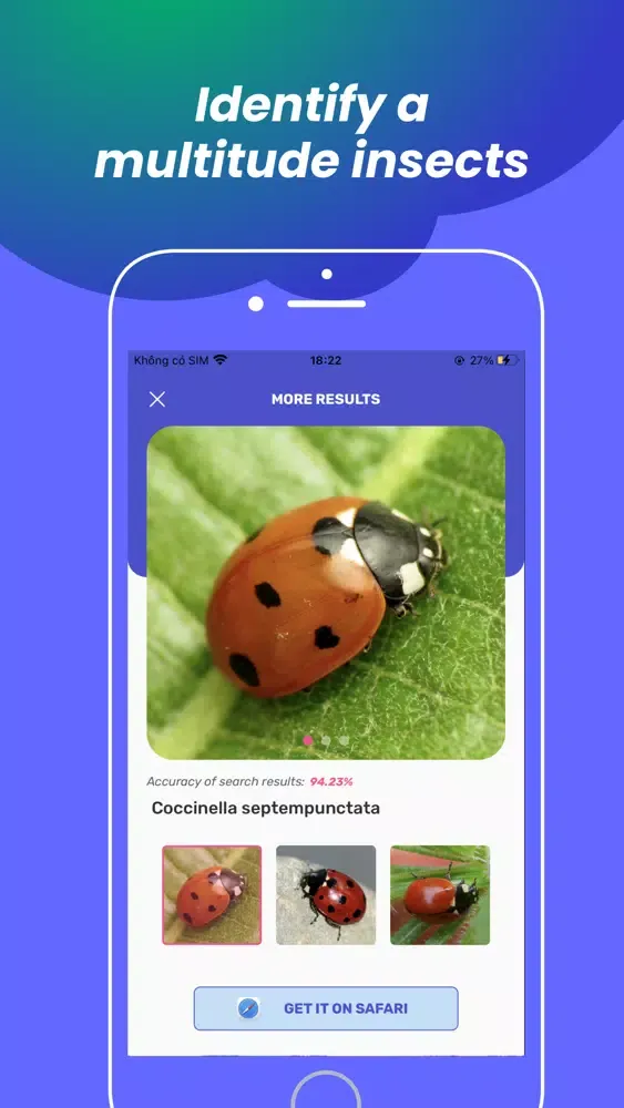 Capturas de pantalla de Insect identification - Bug ID