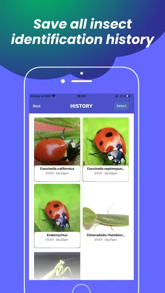 Capturas de pantalla de Insect identification - Bug ID