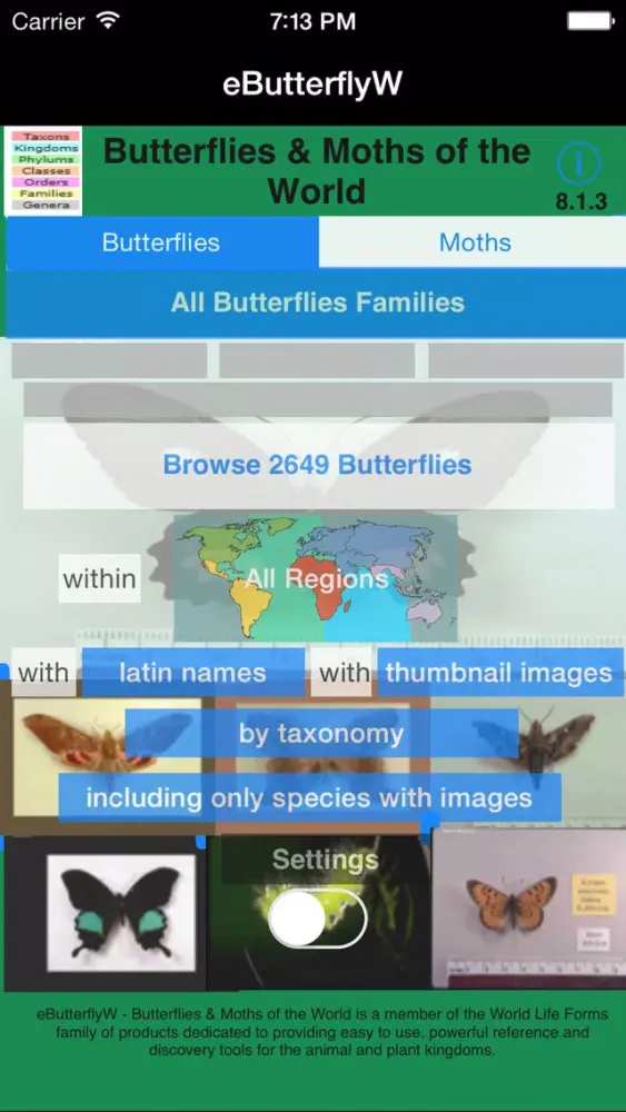 صور Butterflies of the World - A Butterfly App