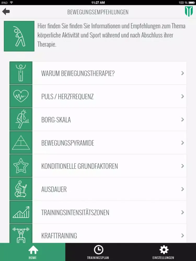 INSELhealth - cardio fit iPad  스크린샷
