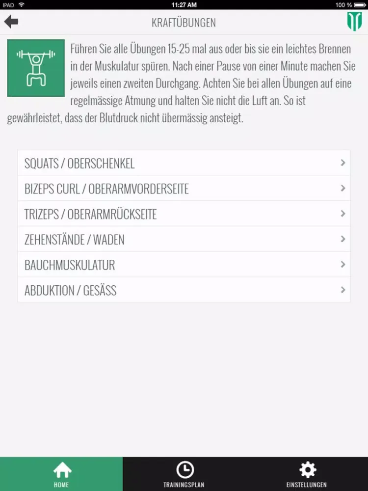 INSELhealth - cardio fit iPad  스크린샷