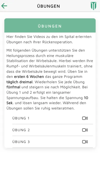 INSELhealth - spinal surgery Screenshots