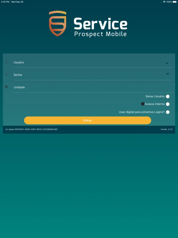 Screenshot di Service Prospect Mobile iPad 