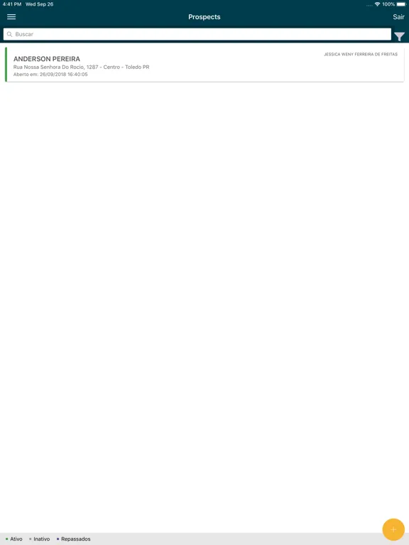 Screenshot di Service Prospect Mobile iPad 