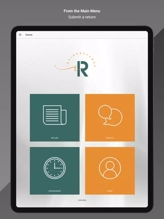 Tangkapan skrin Inside Revenue iPad 