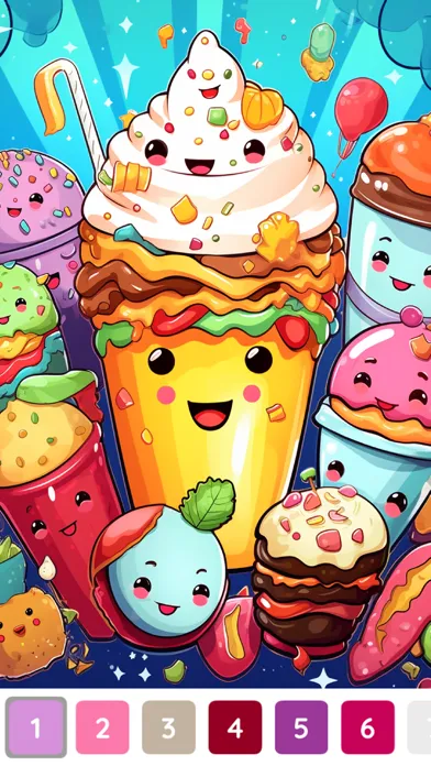Coloring Cupcake By Number ! Screenshots