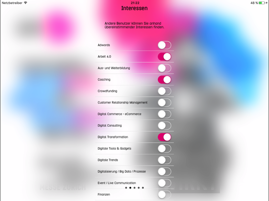 Zrzuty ekranu EMEX iPad 