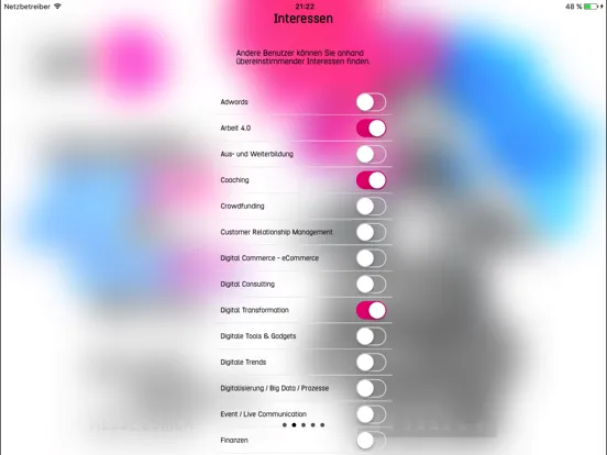 Zrzuty ekranu EMEX iPad 