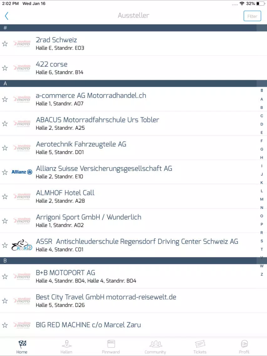 Screenshot di SWISS-MOTO iPad 