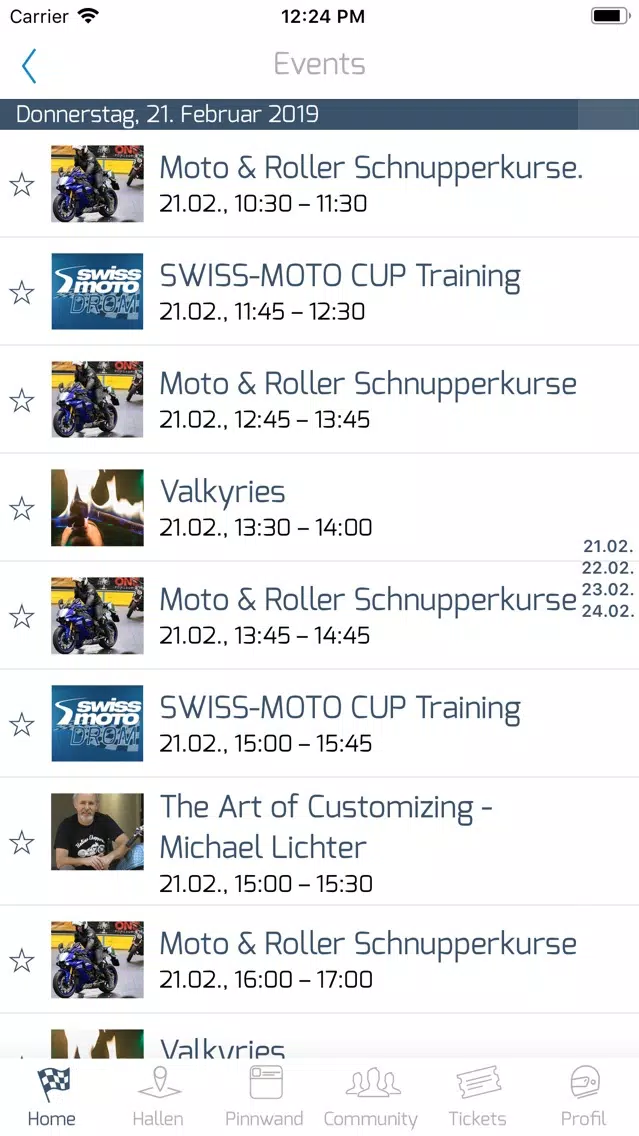 Screenshot di SWISS-MOTO