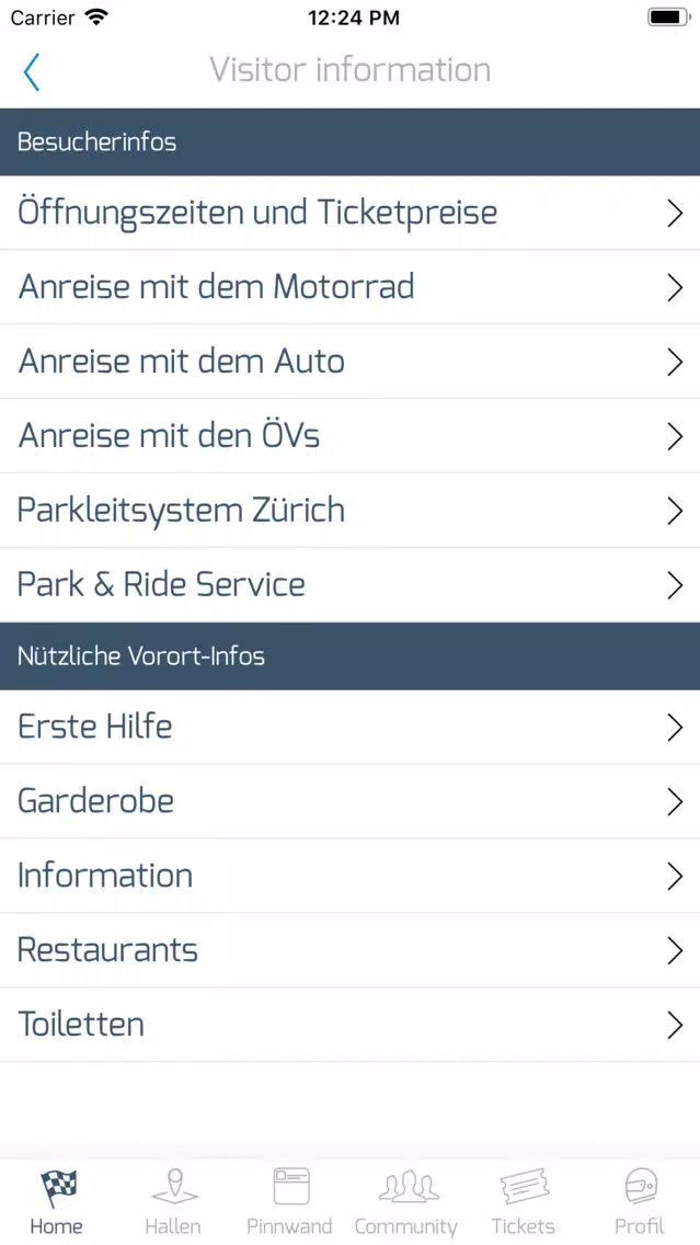 Screenshot di SWISS-MOTO