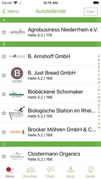 NRW Halle Grüne Woche سکرین شاٹس