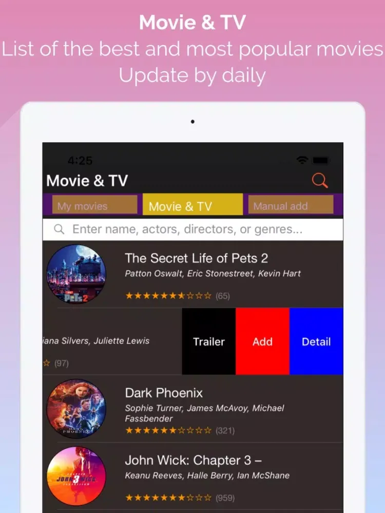 Capturas de tela do Movie TV - Movies & Shows Box iPad 
