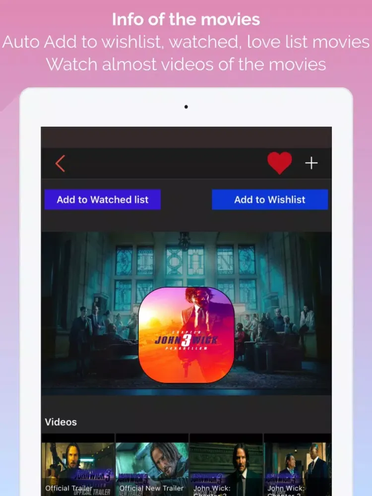 Capturas de tela do Movie TV - Movies & Shows Box iPad 