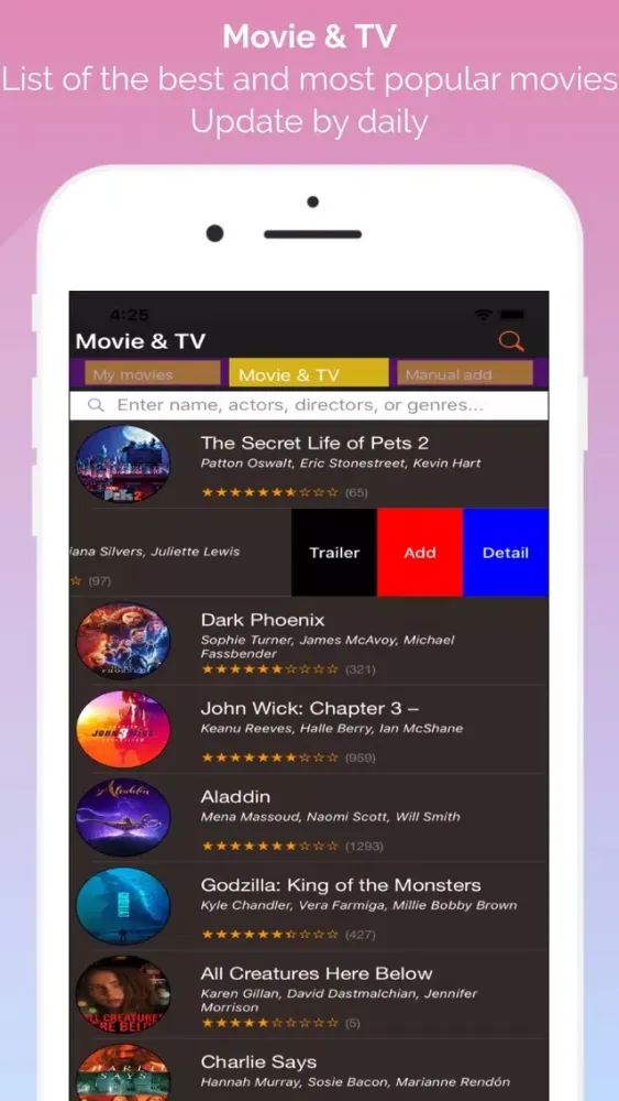 Capturas de tela do Movie TV - Movies & Shows Box