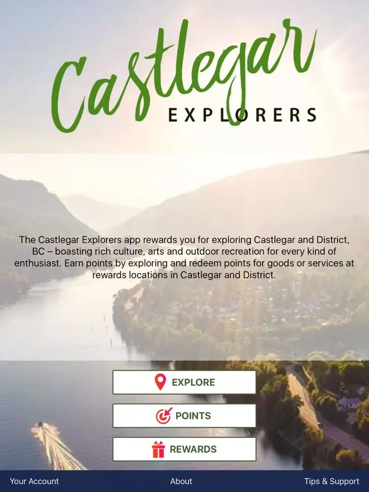Ảnh chụp màn hình của Castlegar Explorers iPad 