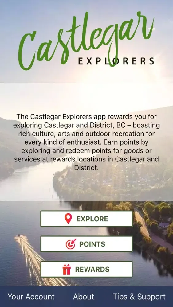 Ảnh chụp màn hình của Castlegar Explorers