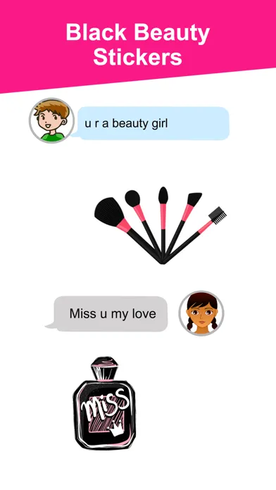 Zrzuty ekranu Black Stickers Beauty