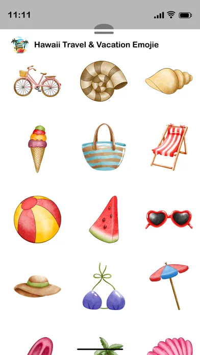 Zrzuty ekranu Hawaii Travel & Vacation Emoji