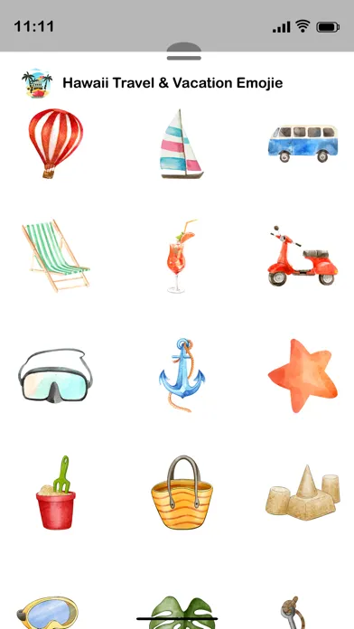 Zrzuty ekranu Hawaii Travel & Vacation Emoji