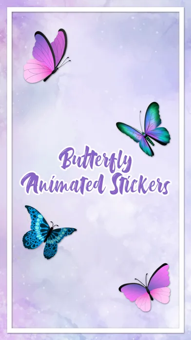 Captures d'écran de Butterfly Animated Stickers