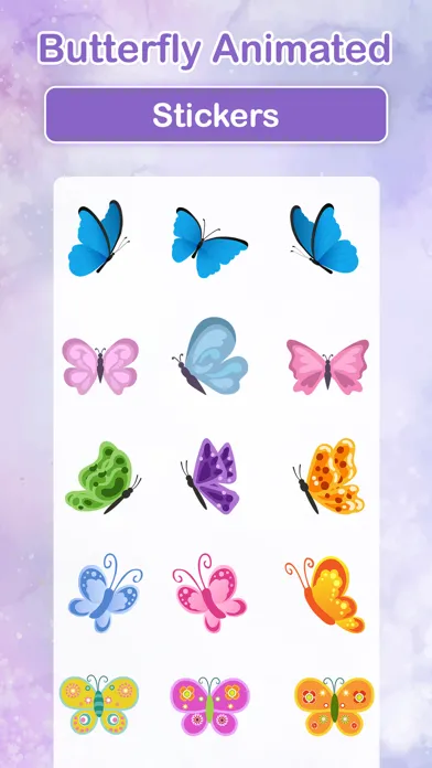 Captures d'écran de Butterfly Animated Stickers