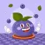 Animated Cute Purple Sticker
