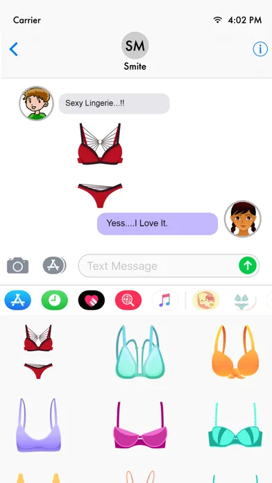 Скриншоты Sexy Lingerie Stickers