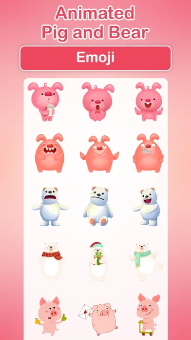 صور Animated Pig & Bear Emoji