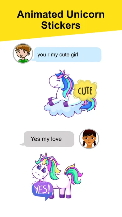 Capturas de tela do Piggy & Unicorn Animated