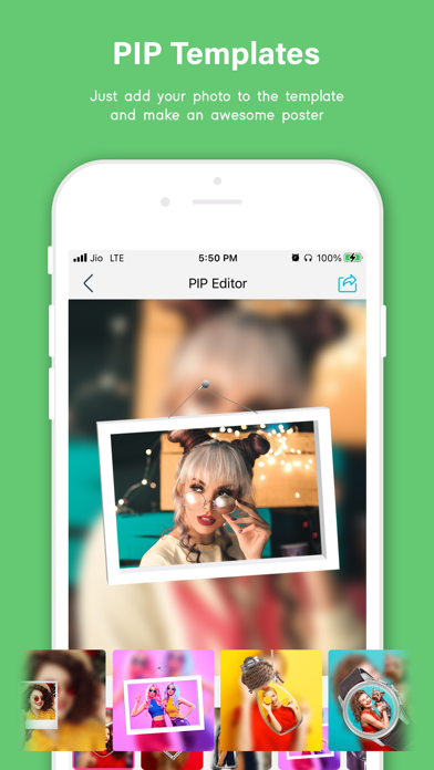Zrzuty ekranu Pip Photo Editor, Stickers
