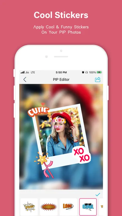 Screenshot di Pip Photo Editor, Stickers