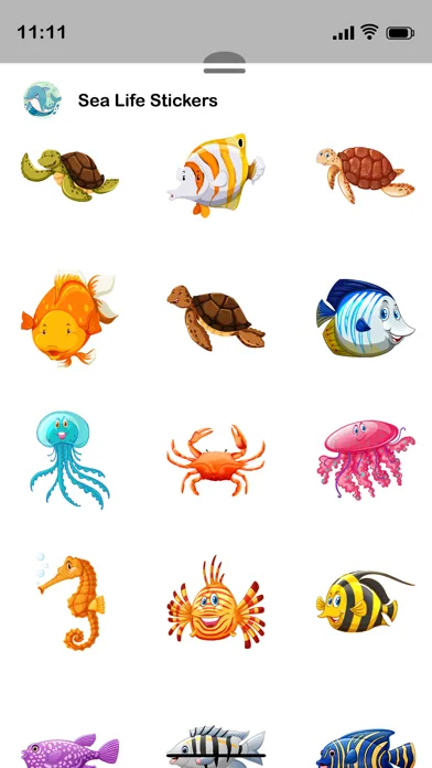 Screenshot di Sea Life Stickers