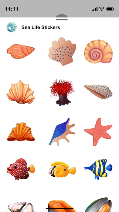 Screenshot di Sea Life Stickers