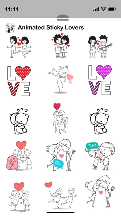 Animated Sticky Lovers Screenshots