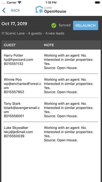 Tangkapan skrin CORE Open House