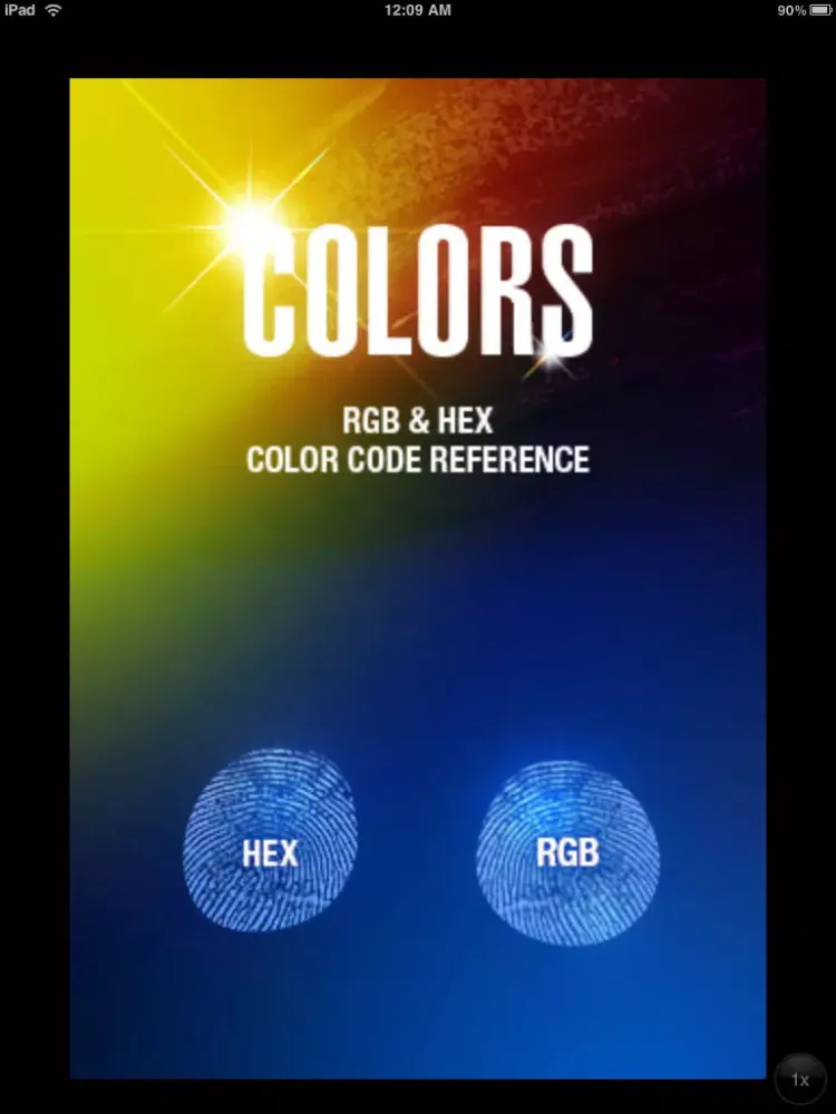 Capturas de tela do HEX RGB Colors Guide iPad 
