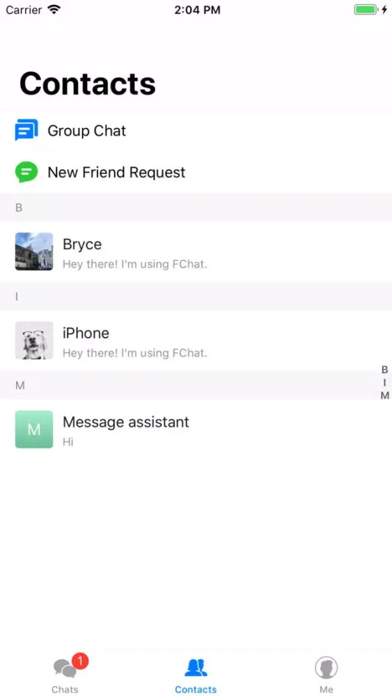 Zrzuty ekranu FChat - Encrypted Messaging