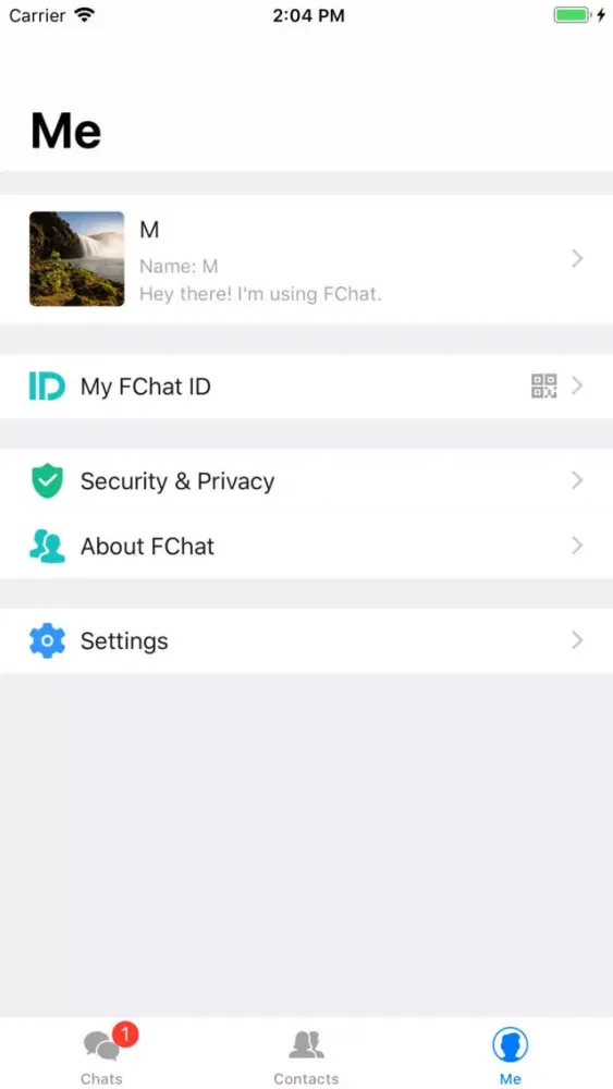 Zrzuty ekranu FChat - Encrypted Messaging