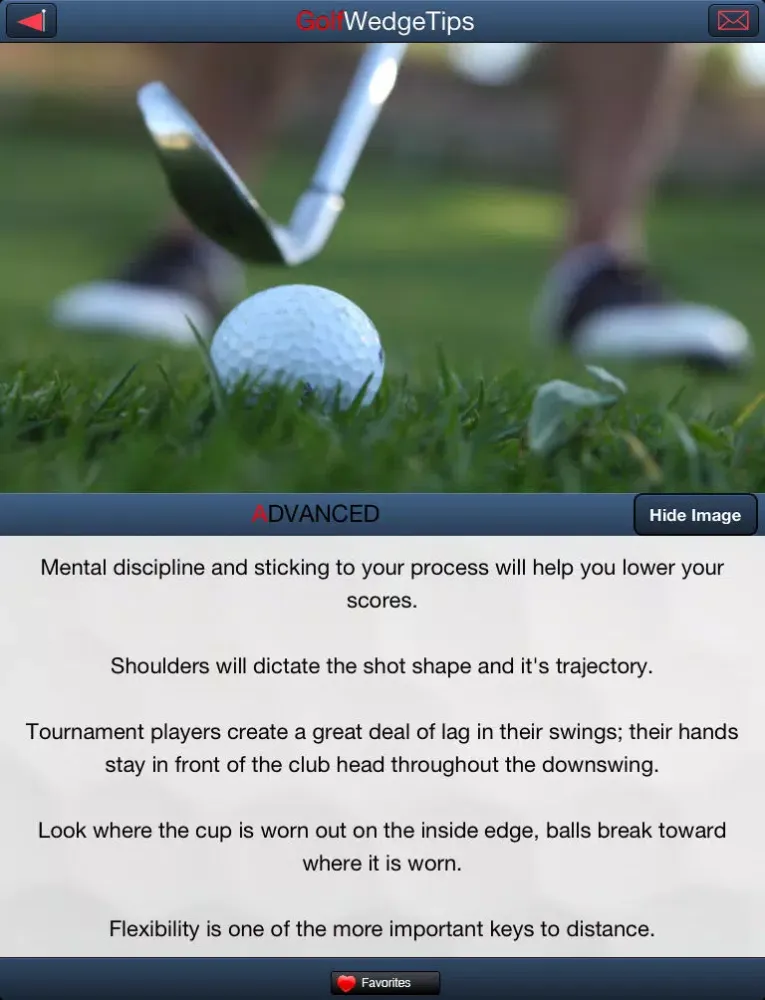 Ảnh chụp màn hình của Golf Wedge Tips Free iPad 