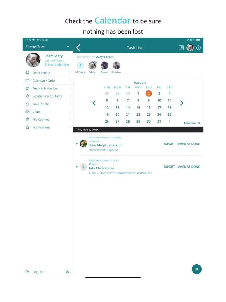 Скриншоты InSight Senior Connect iPad 