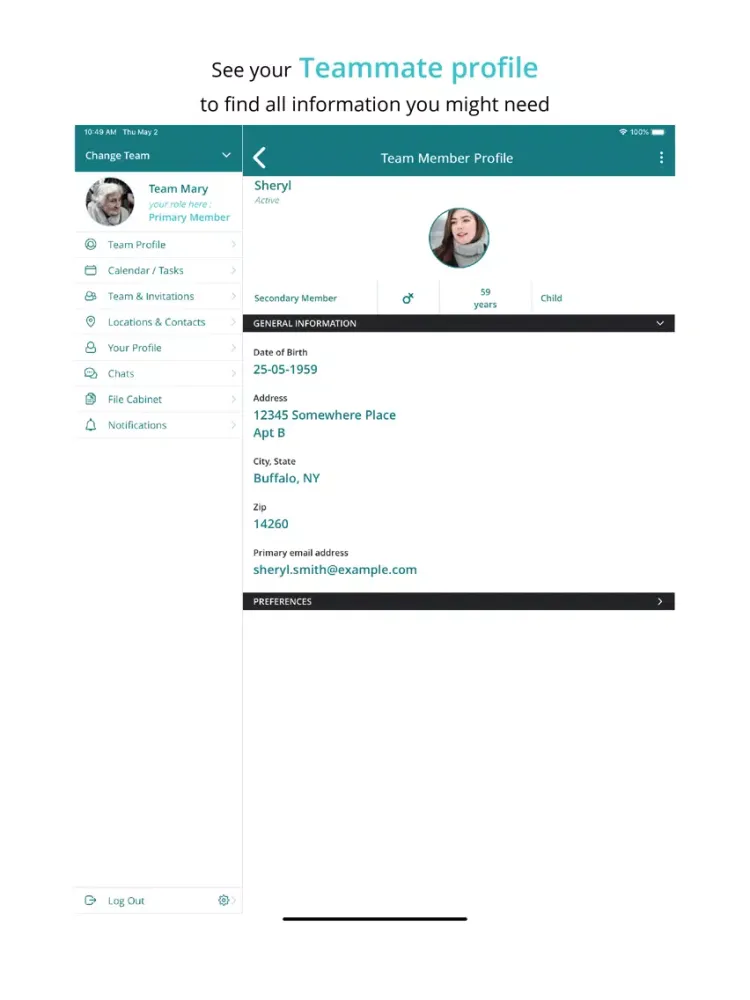 Скриншоты InSight Senior Connect iPad 