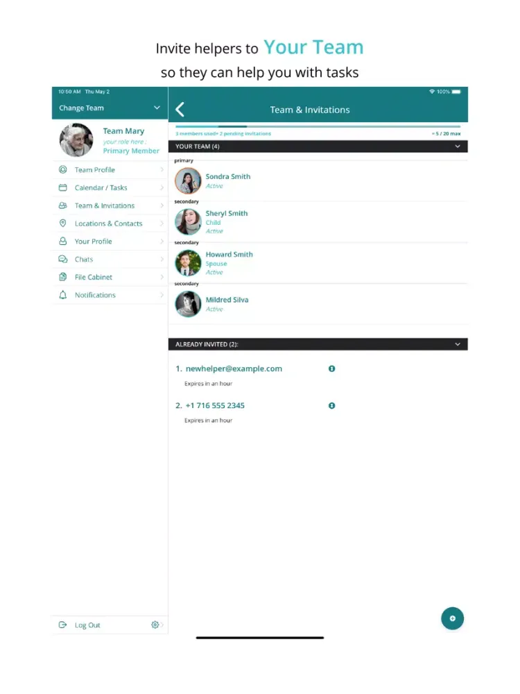 Скриншоты InSight Senior Connect iPad 
