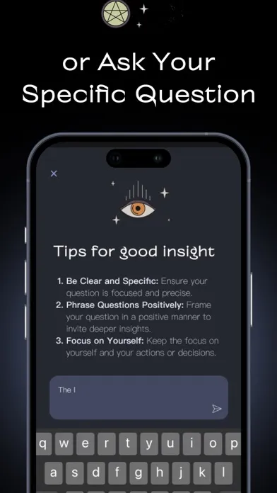Capturas de tela do Insight Tarot Card Readings