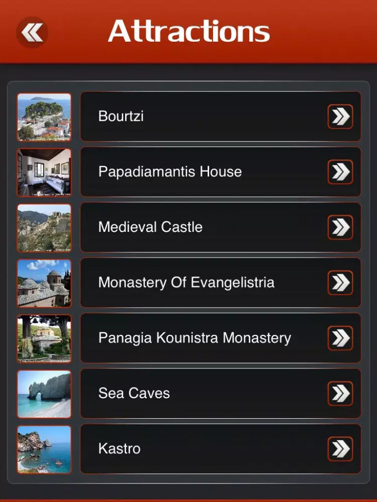 Capturas de tela do Skiathos Island Travel Guide iPad 