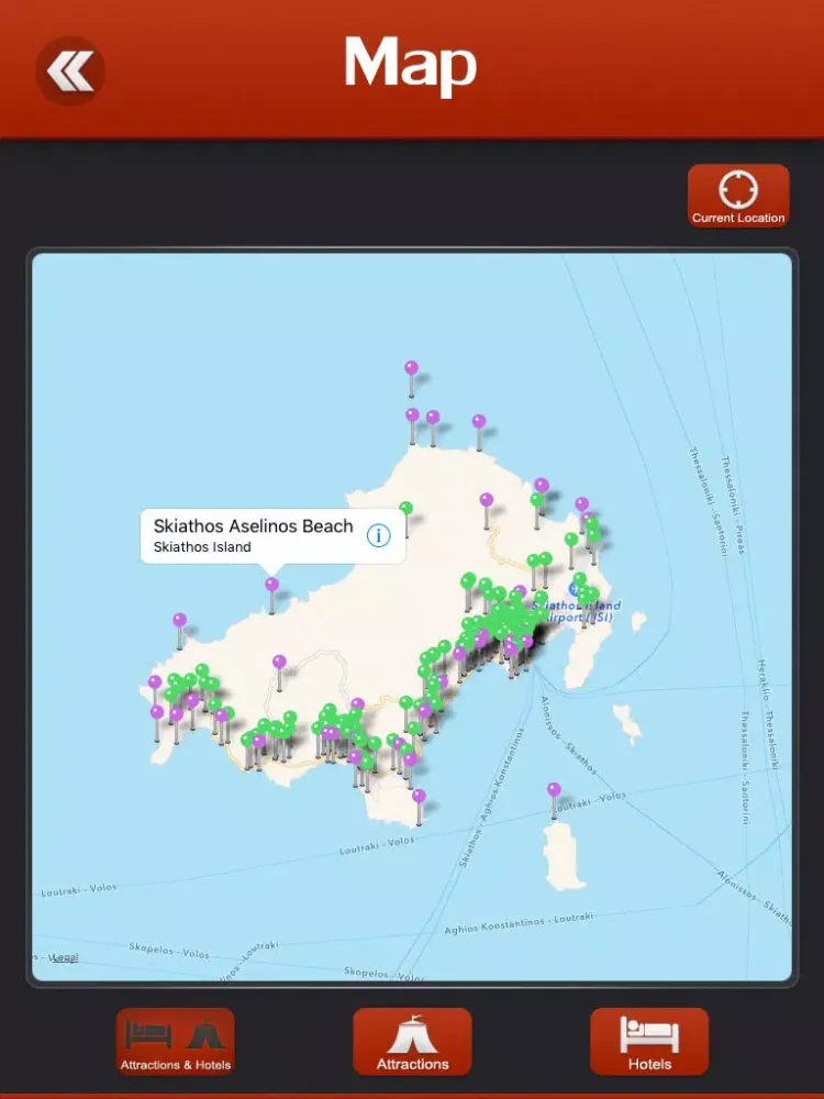 Capturas de tela do Skiathos Island Travel Guide iPad 