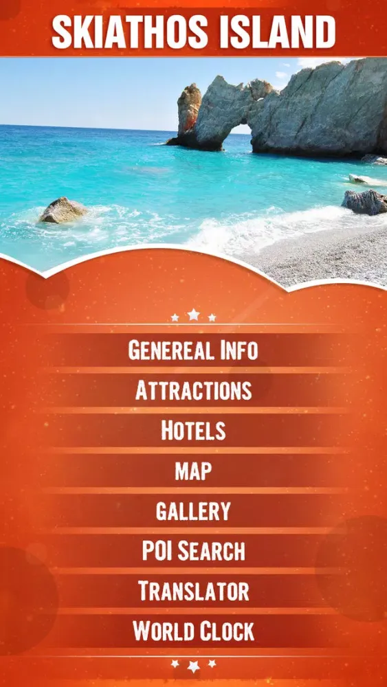 Capturas de tela do Skiathos Island Travel Guide