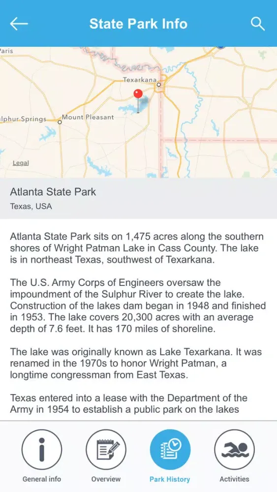 Capturas de tela do Texas National Parks & State Parks