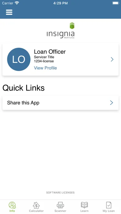 Screenshot di My E-Mortgage by Insignia